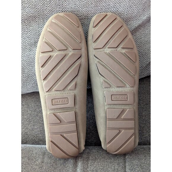 Tommy Hilfiger Mens Beige Casual Loafers Size 12 Medium Faux Leather Slip-On - Picture 5 of 5